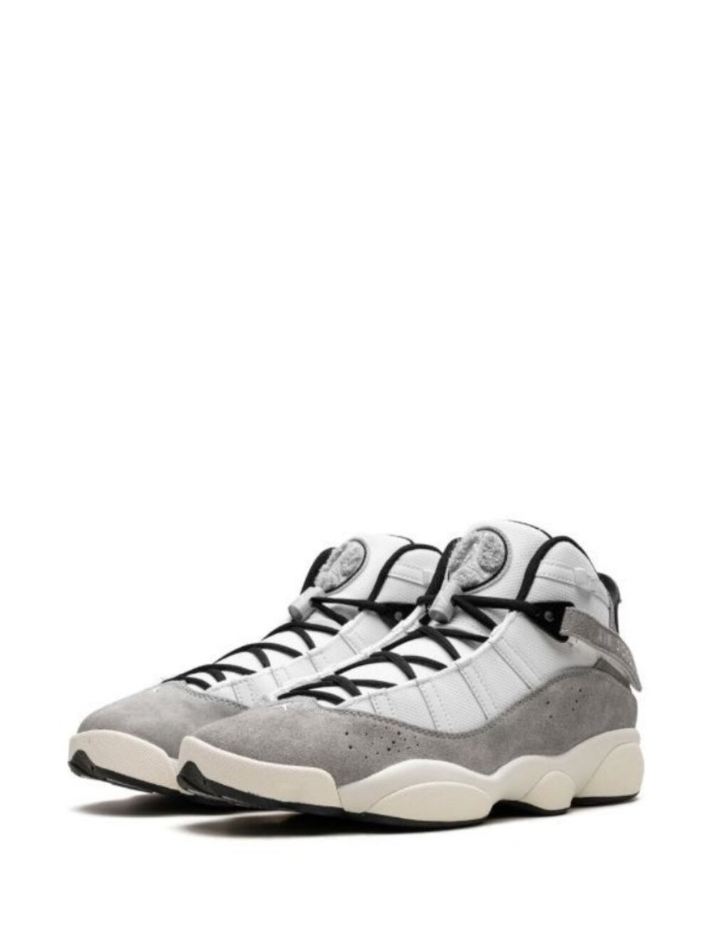 Air Jordan 6 Rings Light Smoke Grey Streetwear Nike Urbancore Hip Hop Sz 7.5